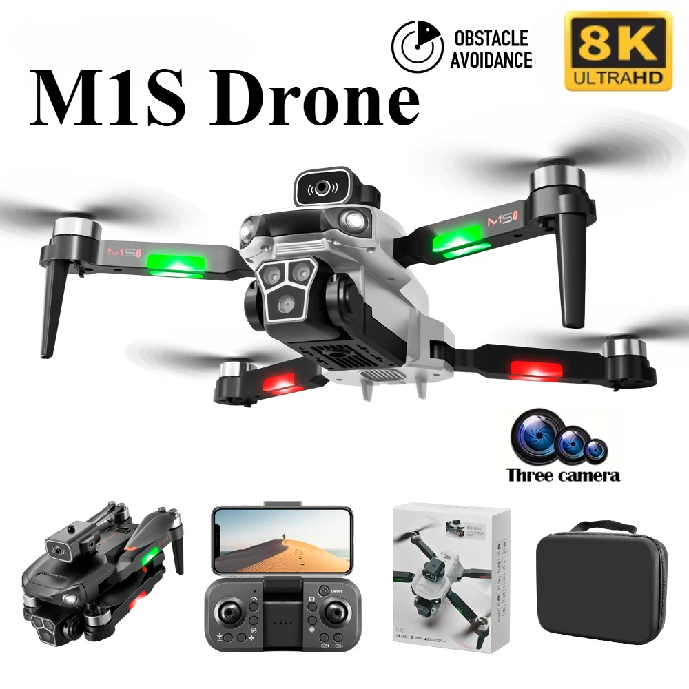Drone Ae Rc - طائرة بدون طيار M1S احترافية بكاميرا