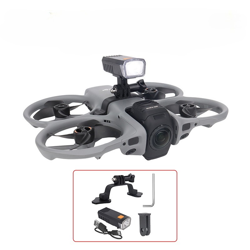 3D Printed Drone Part - كشاف طيران ليلي قابل لإعادة الشحن
