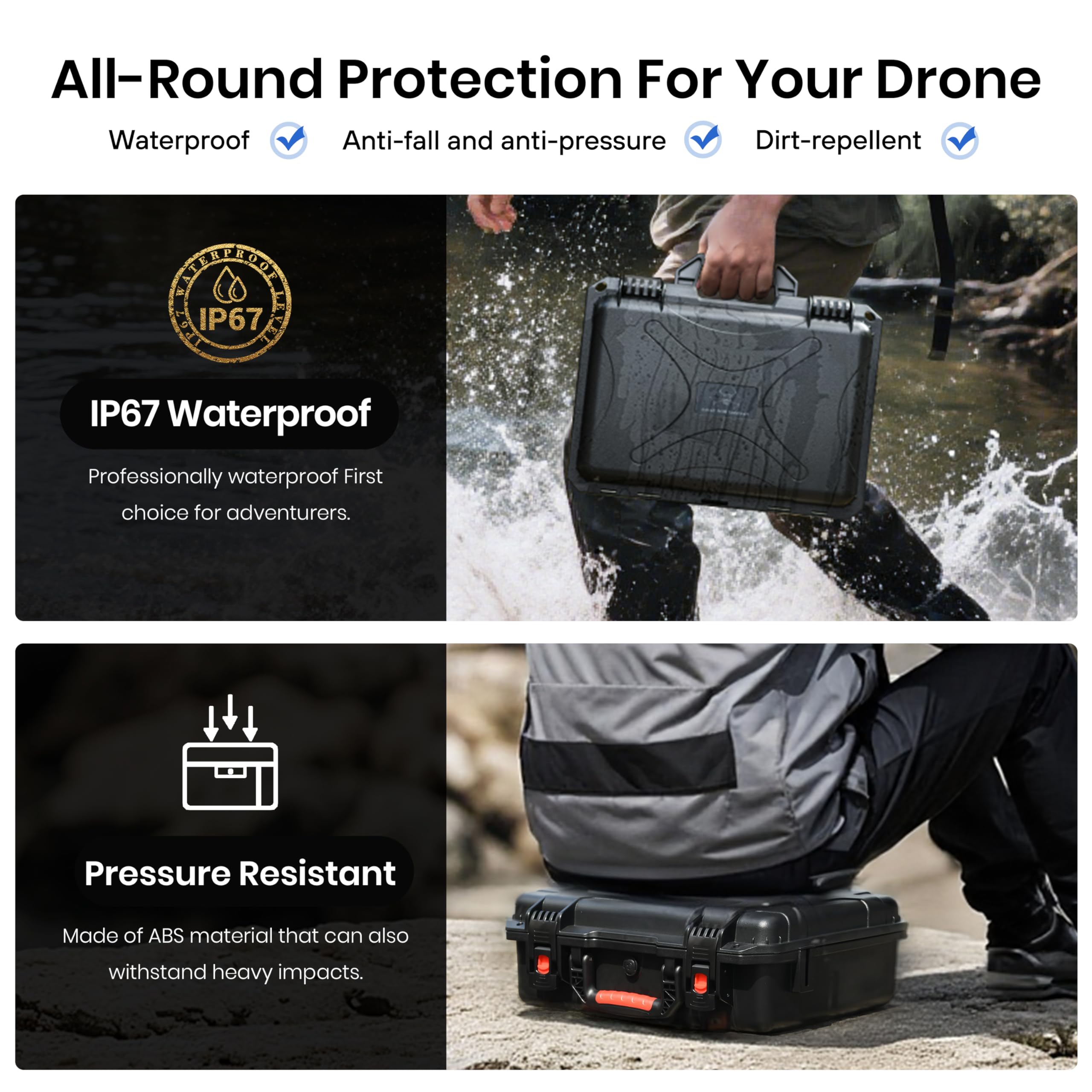 حقيبة حمل صلبة مقاومة للماء من - مراجعة Drone Dji Rc Mini 3 Pro وسعره