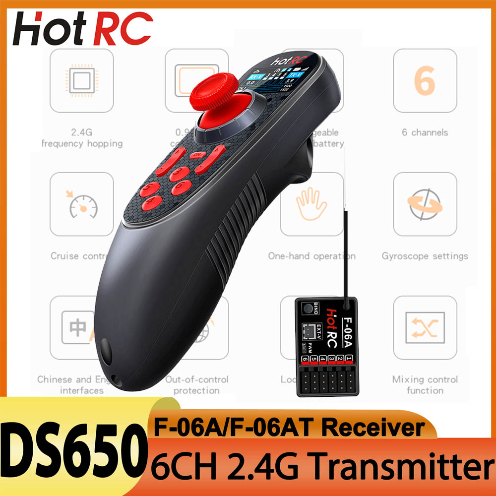 HOTRC DS650 DS-650 6CH تحكم عن - مراجعة Telemetry Module Rc وسعره