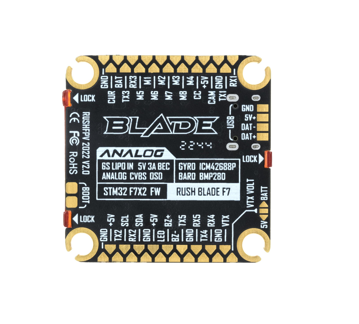وحدة تحكم طيران تناظرية RUSH B - مراجعة Flight Controller وسعره