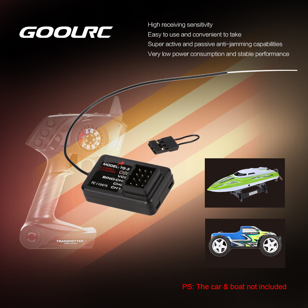 GoolRC TG-3 2.4G 3CH RC سيارة  - مراجعة Telemetry Module Rc وسعره