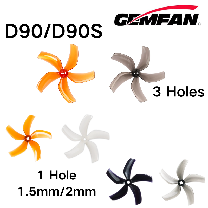 D90 5 شفرة المروحة D90-5 Gemfa - مراجعة Micro Fpv Quad وسعره