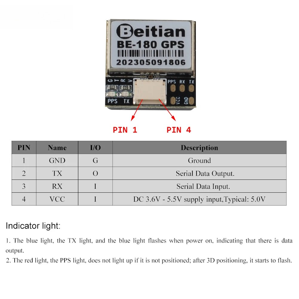1/2/5 قطع وحدة GPS من Beitian  - مراجعة Gps Module Drone وسعره