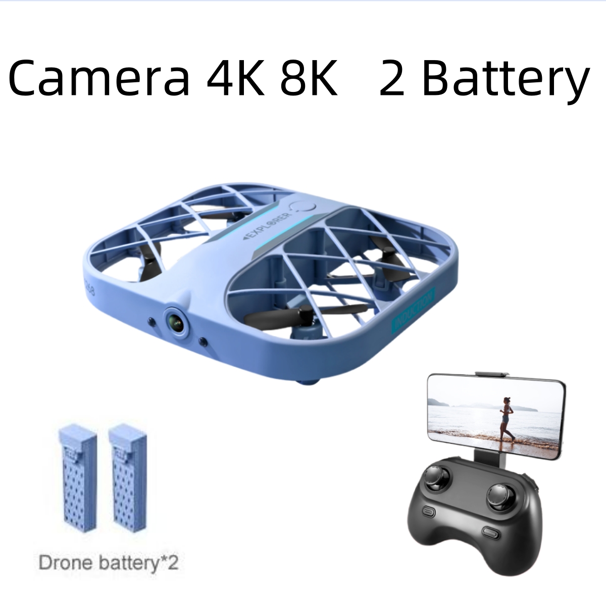 طائرة JJRC H107 FPV RC بدون طي - مراجعة Drone Ae Rc وسعره