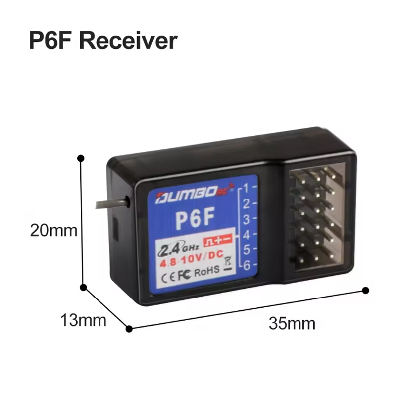 نظام تحكم لاسلكي DUMBORC P6F/P - مراجعة Telemetry Module Rc وسعره